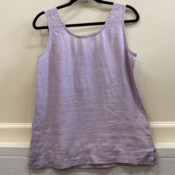 Eileen Fisher women’s PM sleeveless lavender camisole blouse top - Picture 4 of 4
